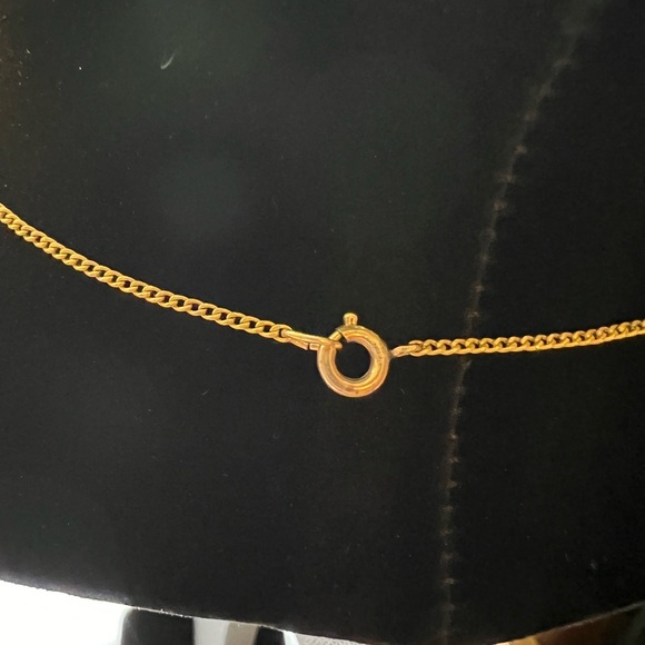 Stone Heart on 12k GF Chain - Green Pendant Necklace - Picture 7 of 15